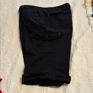 No Boundaries Black Cuffed Bermuda Shorts